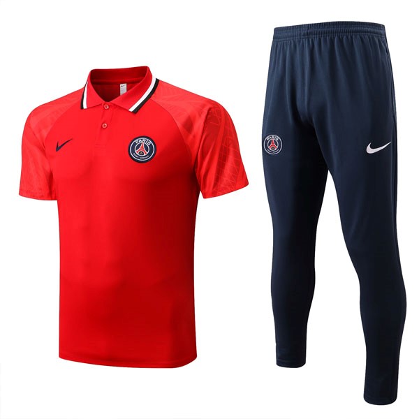 Polo PSG Conjunto Completo 2022-2023 Rojo